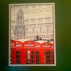 IKEA VILSHULT - London Telephone Wall Art- 77x57 cm